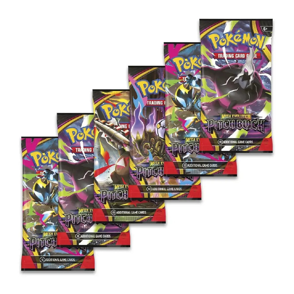 Pokémon TCG: Mega Evolution—Pitch Black Booster Bundle (6 Booster Packs)