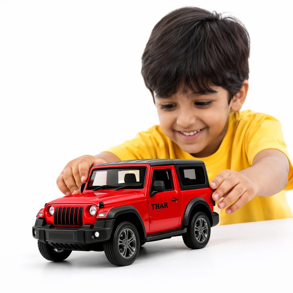 1:36 Scale Style  Die-Cast Thar Jeep Model Alloy Pull Back SUV Toy Car