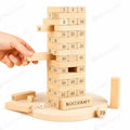 54 Pcs Wooden Tumbling Tower Game Zenga