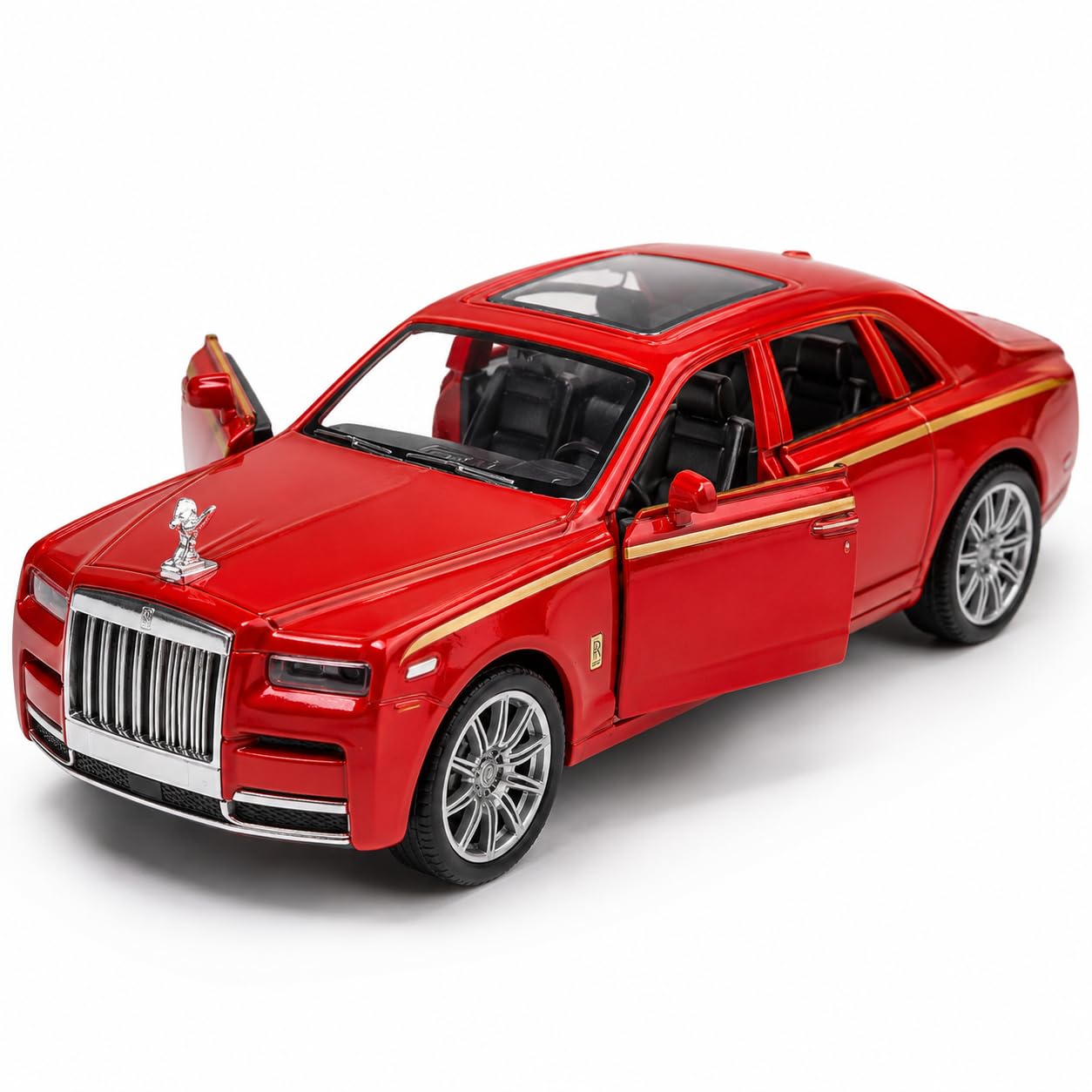 1:43 Scale Die Cast Toy Car, Rolls Royce Style Vintage Metal Model Vehicle