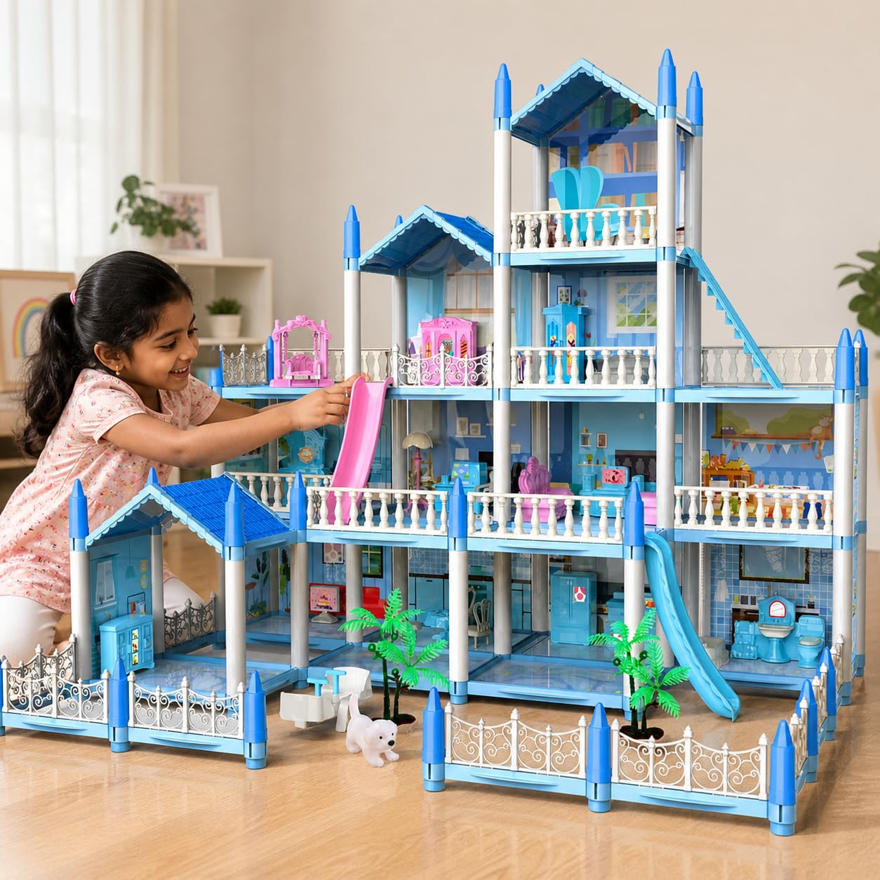 Luxury Barbie Big Doll House Set Dream house Pool Party Doll House